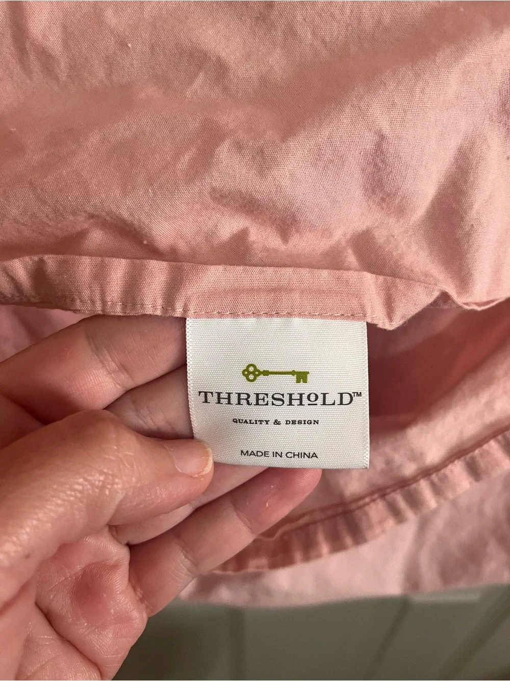 Threshold Blush Pink Chenille Duvet Cover Set Full/Queen 100% Cotton!